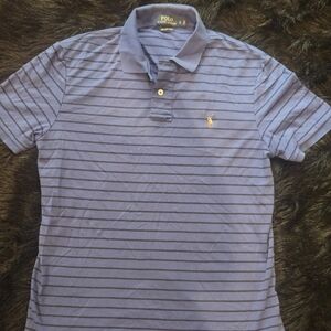 Polo by Ralph Lauren Men's Navy Striped Polo Shirt
